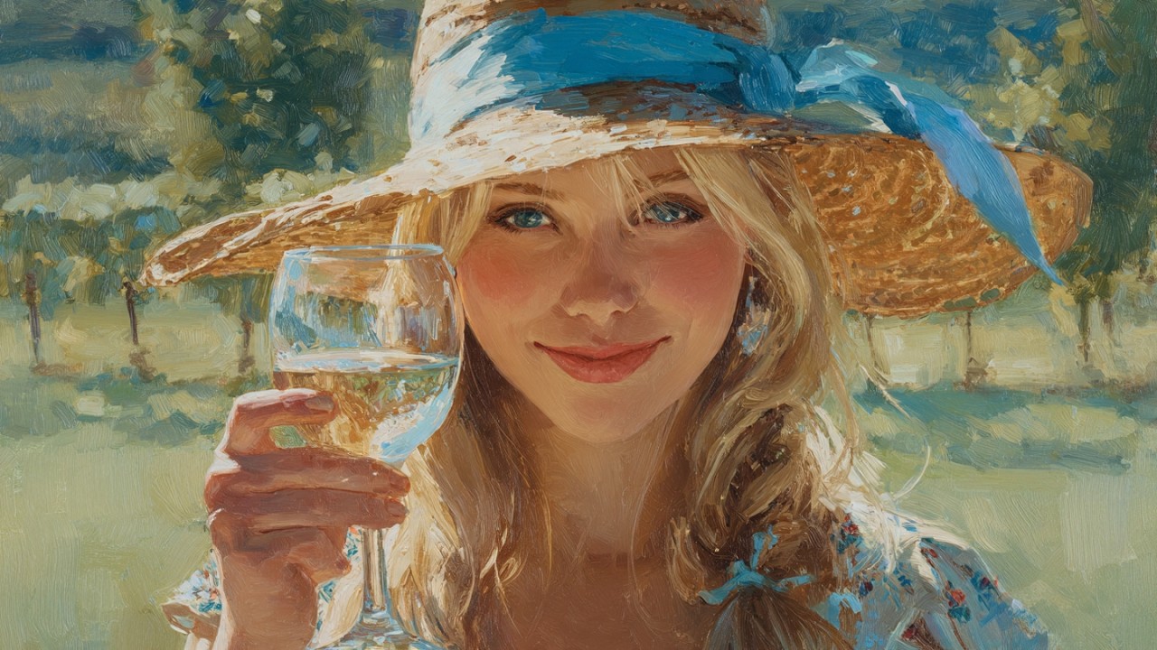 Impressionist Paintings | Claude Monet | A Day at a 19th-century Italian Winery [4K]