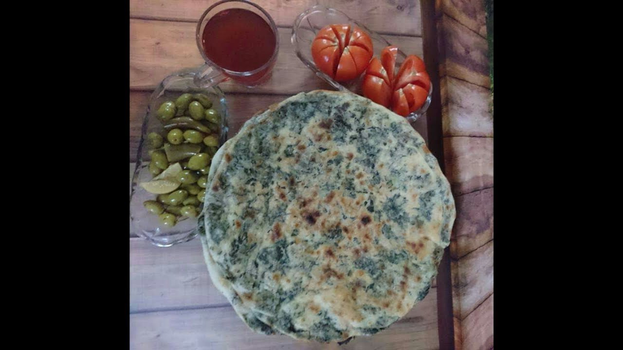 طريقة عمل فطائر الزعتر الاخضر الفلسطيني _ الجزء الاول