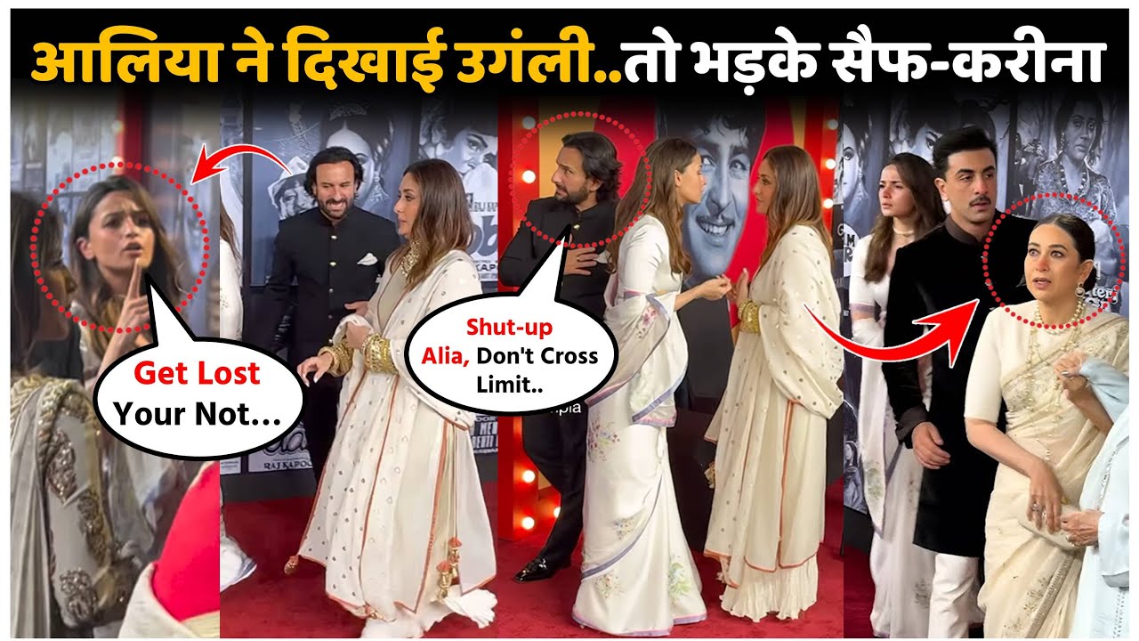 Saif Ali Khan And Alia Bhatt FIGHT Badly | Alia Bhatt Ignored Kareena Showing Tantrums With Karishma