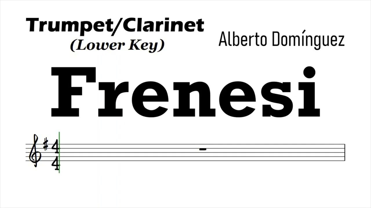 Frenesi Cha Cha Trumpet Clarinet Sheet Music Backing Track Play Along Partitura