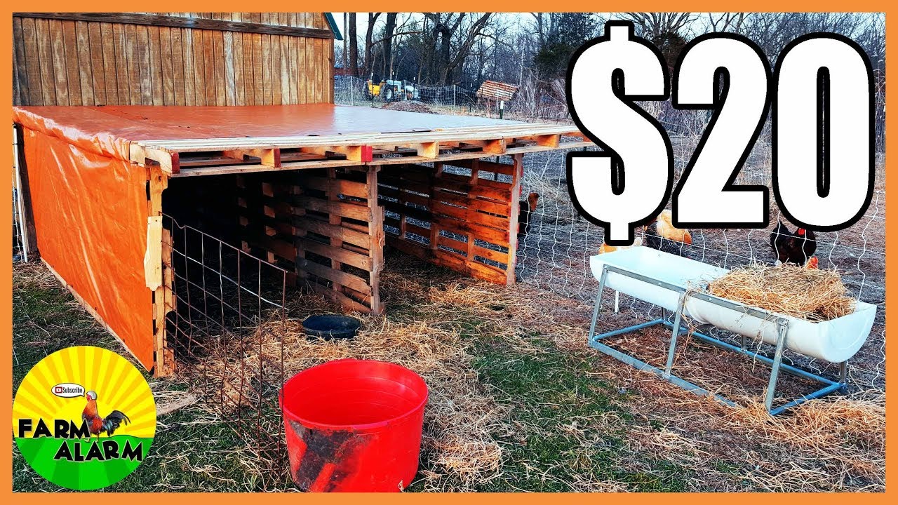 Livestock Shelter made from Pallets for $20