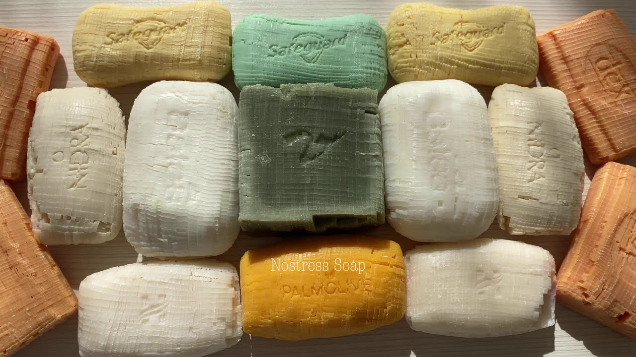 Asmr Soap Cubes. Satisfying video Asmr. Dry Soap. No talking. Relaxing Sounds 🧡💚🤍