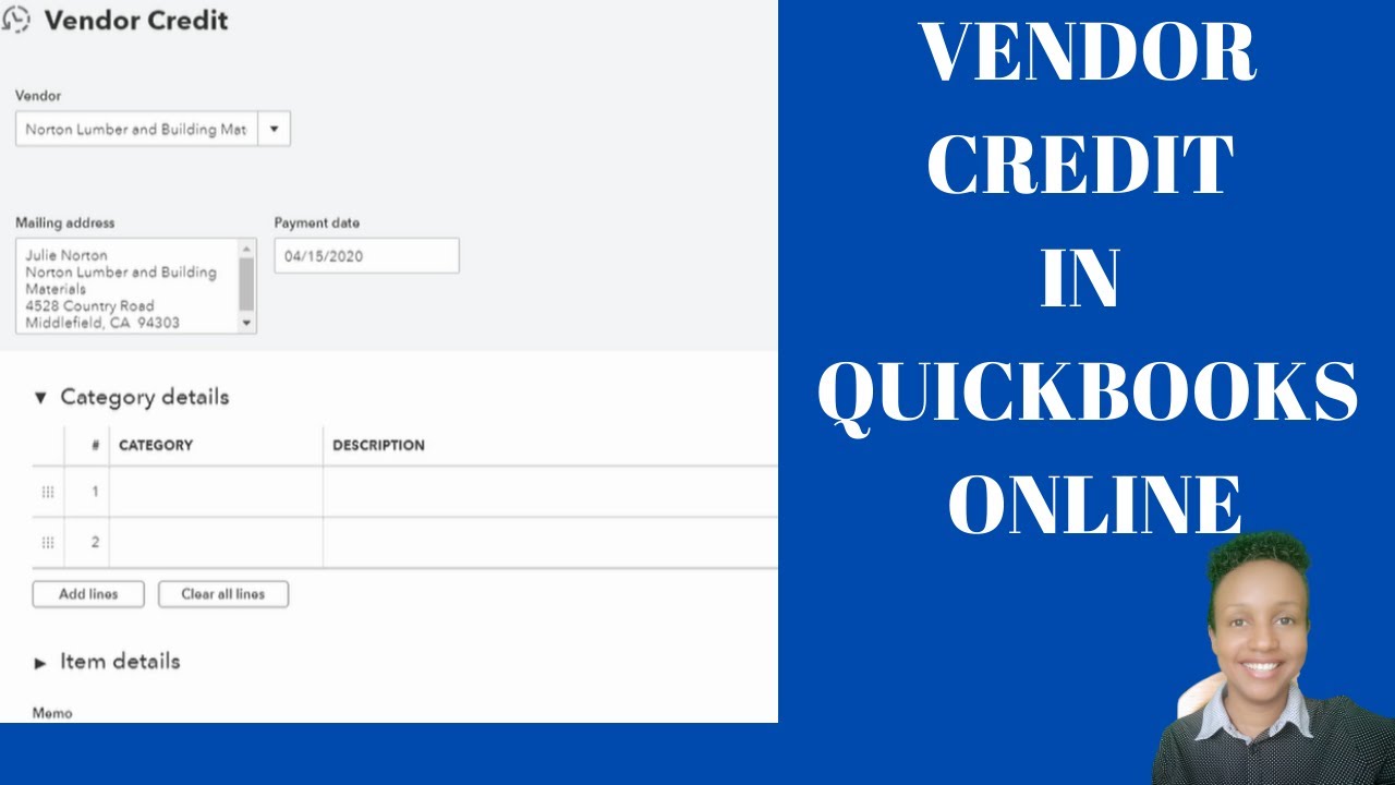 Apply & Record Vendor Credit in QuickBooks Online