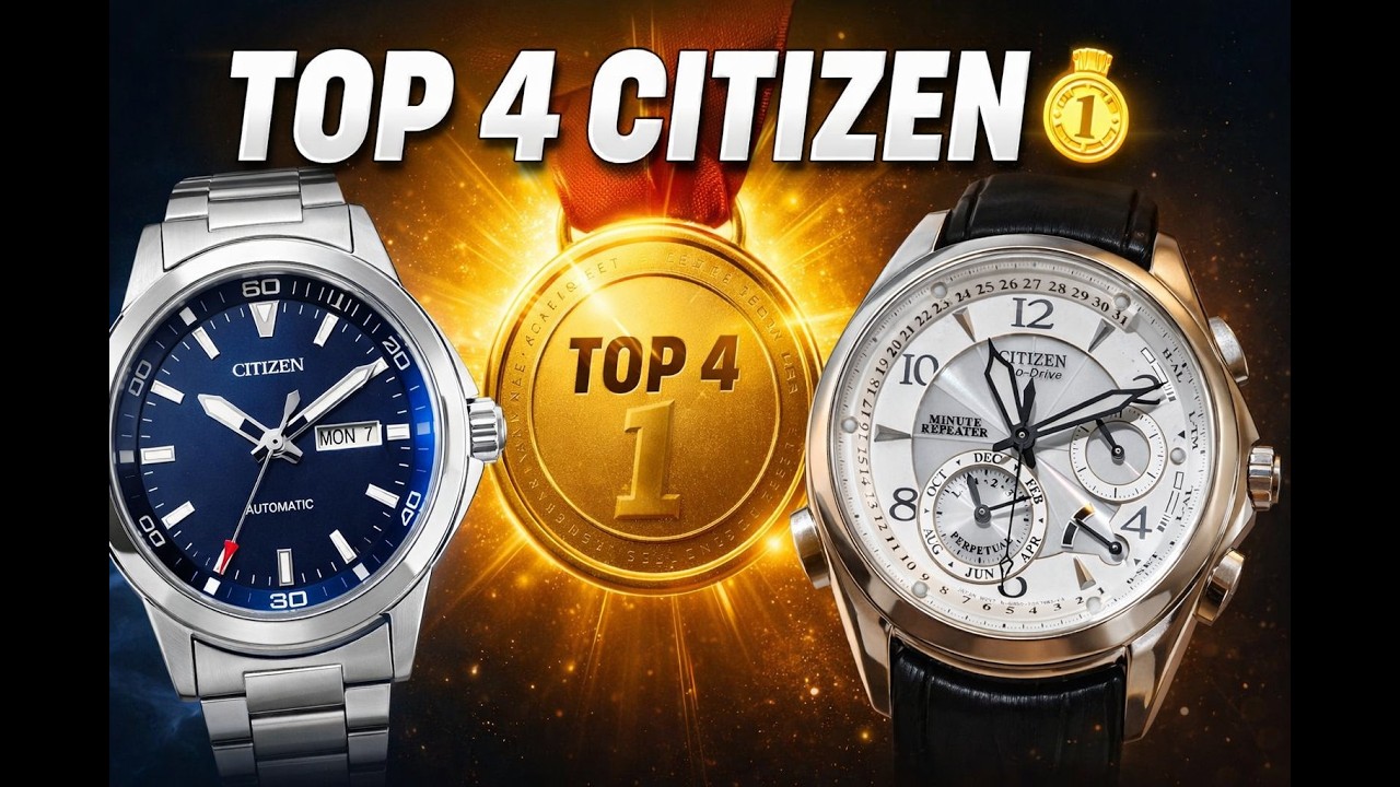 Top 4 Citizen: Do Automático Clássico à Medalha de Ouro da Marca