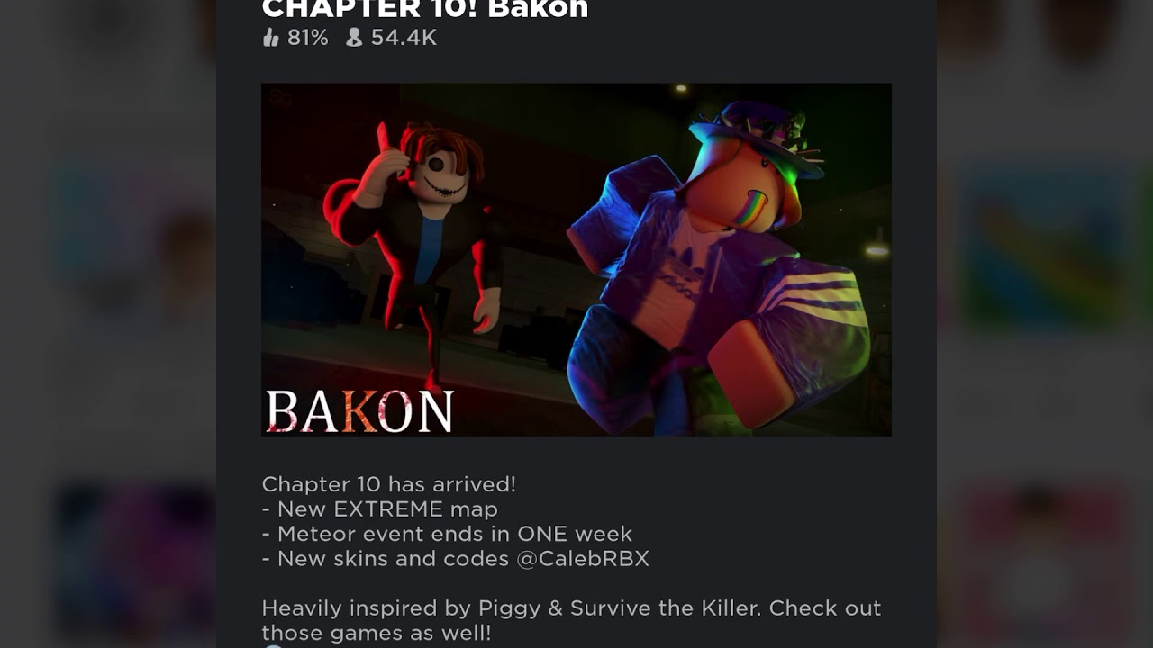 Bakonchapter10 codes🔪