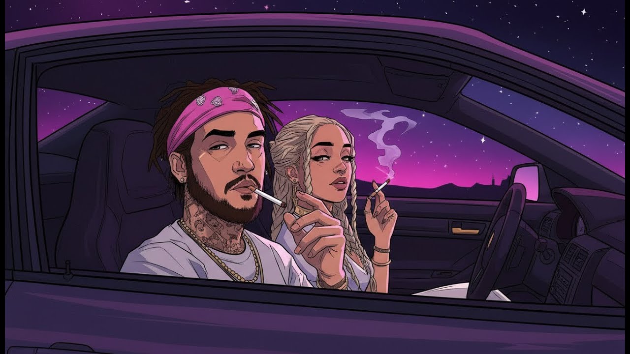 Neon Drift 420 — Slow Roads, Quiet Mind | Chill Rap Night Drive #2