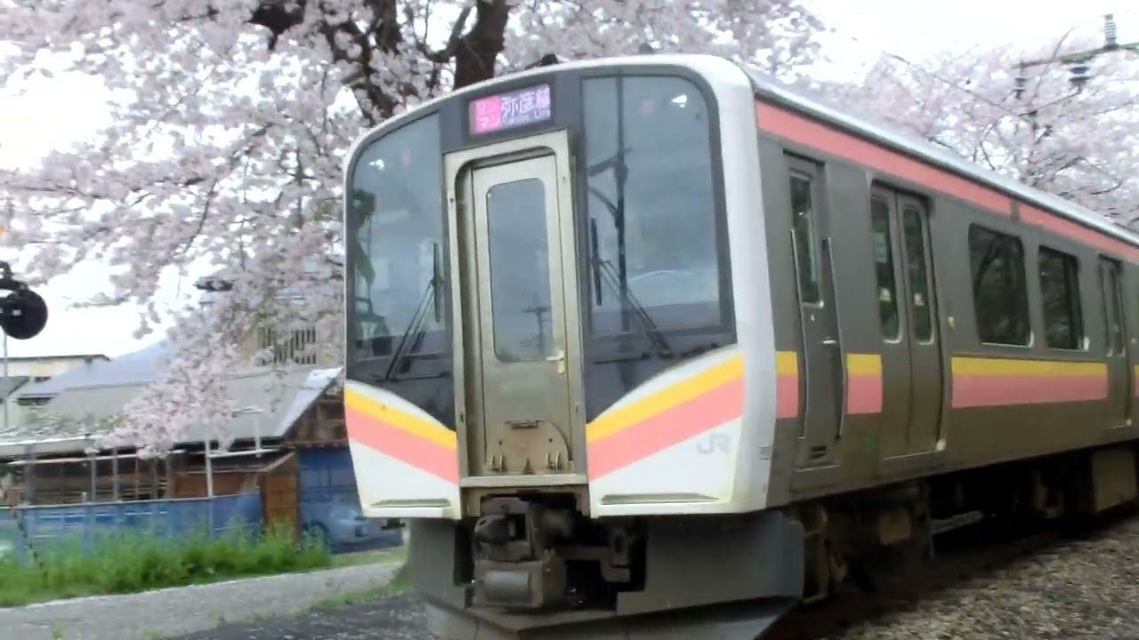 E129系　A24編成　ワンマン・吉田行　弥彦駅発車