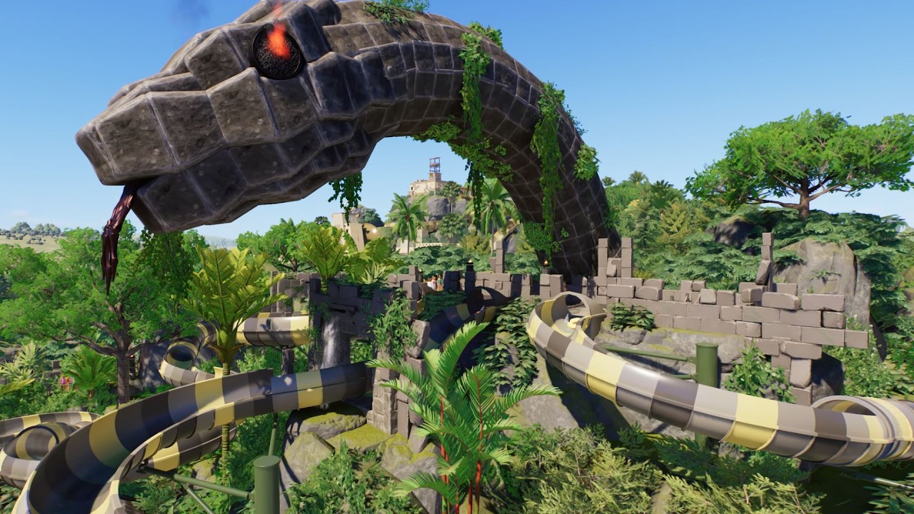 Waterrijk Efteling Waterpark Riding All 30+ Waterslides Planet Coaster 2