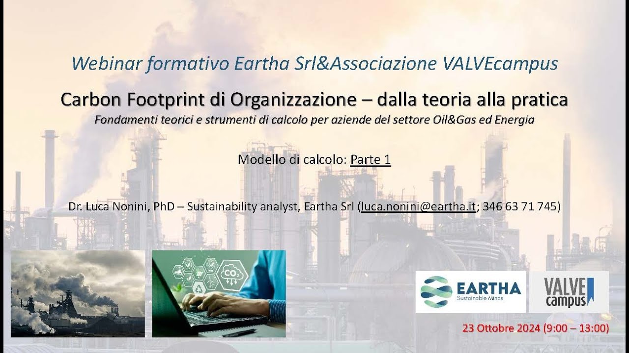 Carboon Footprint di organizzazione - secondo incontro