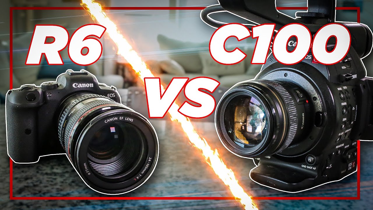 Canon EOS R6 против Canon C100 Mark II — кинокамеры против беззеркальных камер