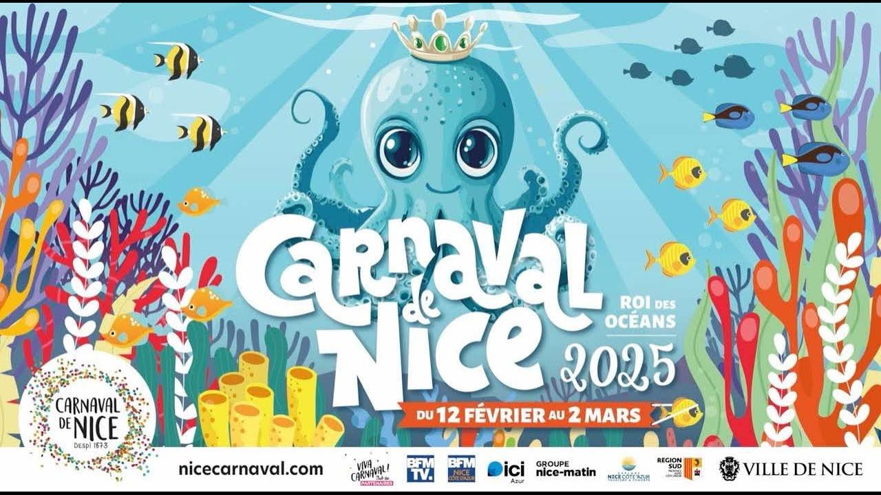 Carnaval de Nice 2025 (Corso carnavalesque illuminé complet)