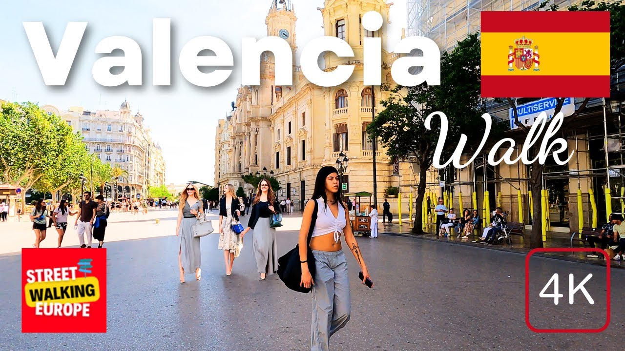Valencia, Spain 🇪🇸 4K-HDR Walking Tour