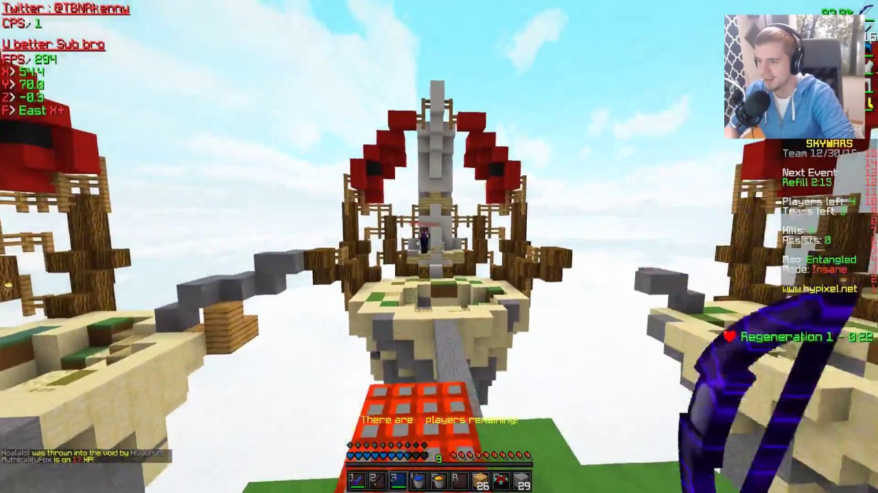 DEFAULT TEXTURE PACK HAS POWERS! MINECRAFT SKYWARS