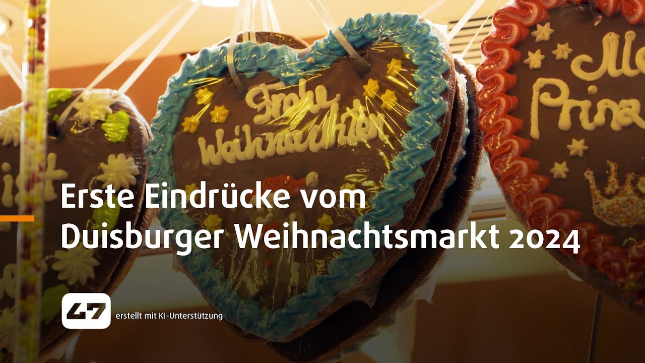 STUDIO 47 .live | ERSTE EINDRÜCKE VOM DUISBURGER WEIHNACHTSMARKT 2024
