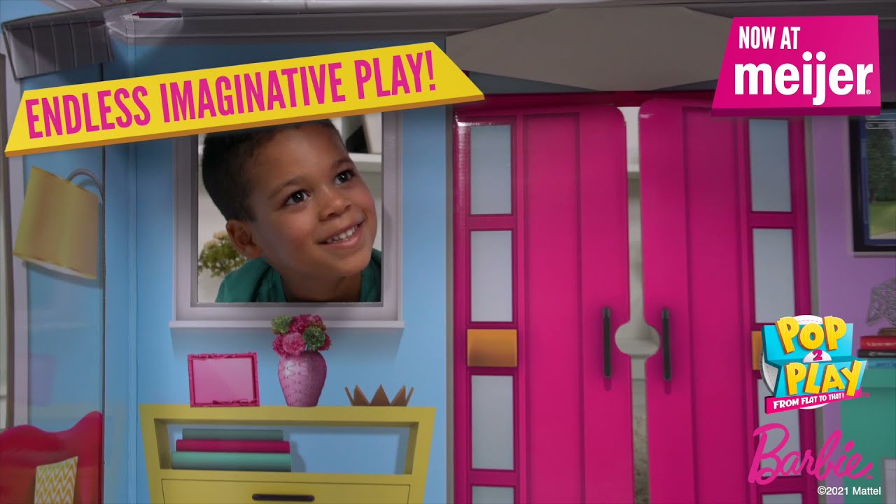 Pop2Play Barbie&trade; Dream Playhouse | Lifesize Playset For Kids |  Now at Meijer!