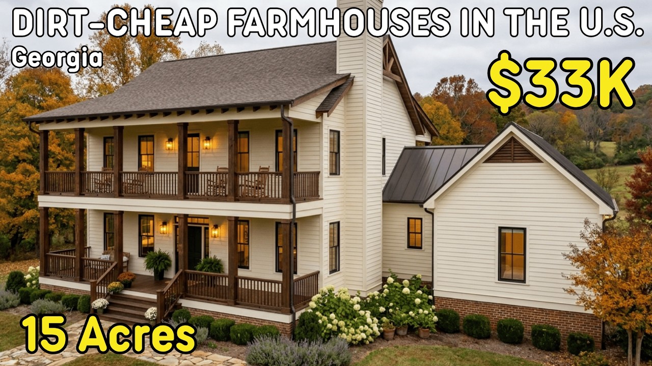 10 Dirt-Cheap Farmhouses in Georgia with Massive Land &mdash; Unbelievable Hidden Real Estate Deals