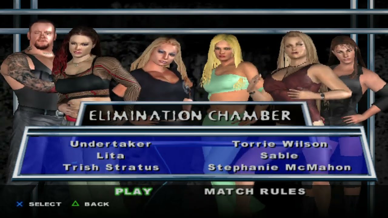 Undertaker vs Female Wrestlers All Legends Elimination Chamber Match in WWE Here Comes The Pain WWE