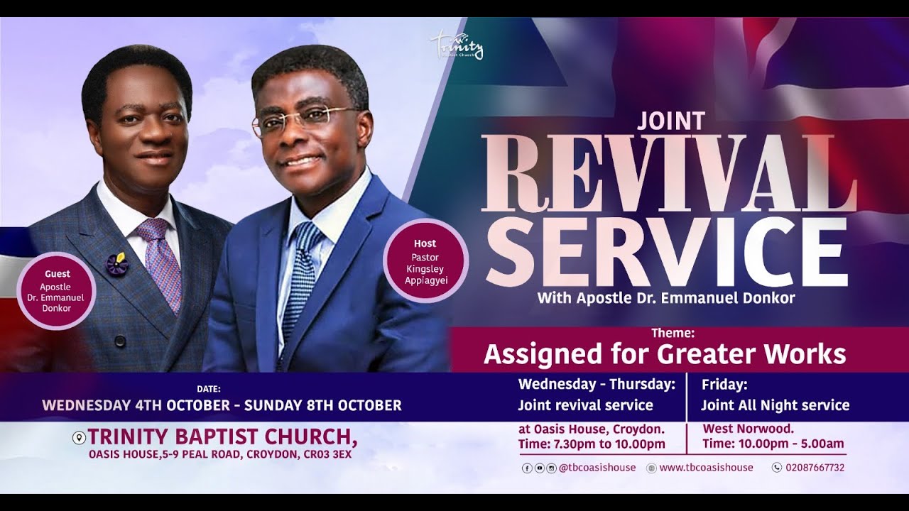 DAY 3 | Joint Revival Service with Apostle Emmanuel Donkor | Assigned for Greater Works
