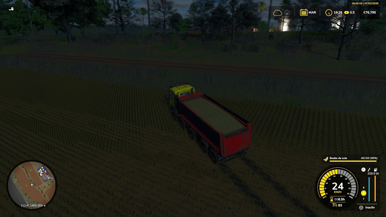 recoltam la grau vindem faina facem baloti de iarba  #farmingsimulator25 map Brasil ep 49