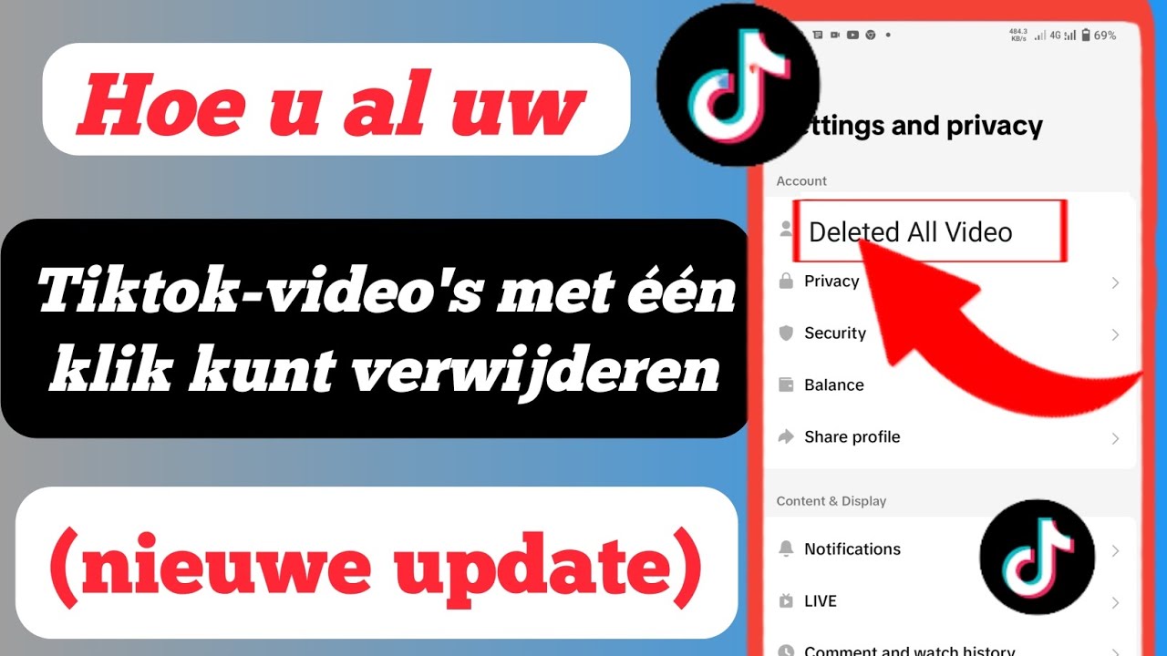 Hoe u al uw Tik Tok-video's met één klik kunt verwijderen (nieuwe update)