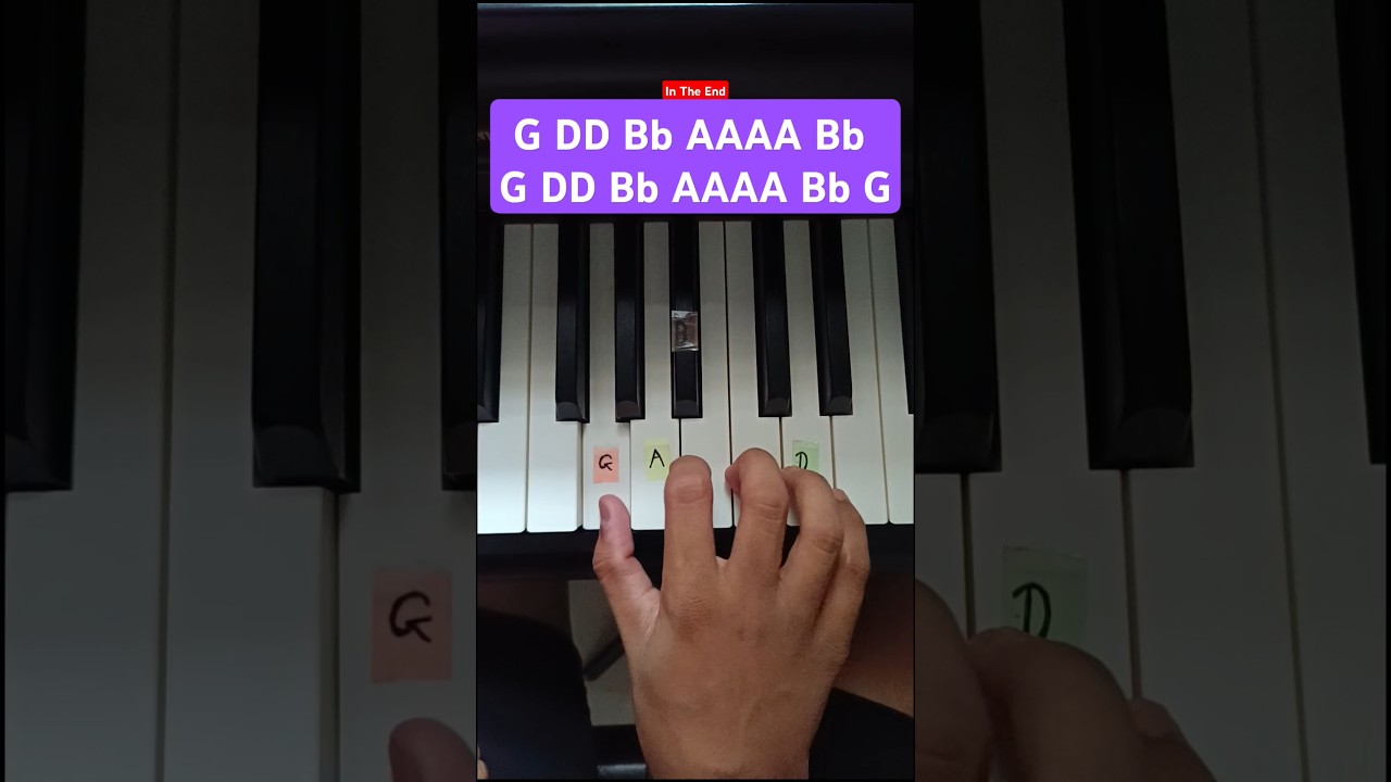 Linkin Park - In The End &bull; Simple Piano Tutorial