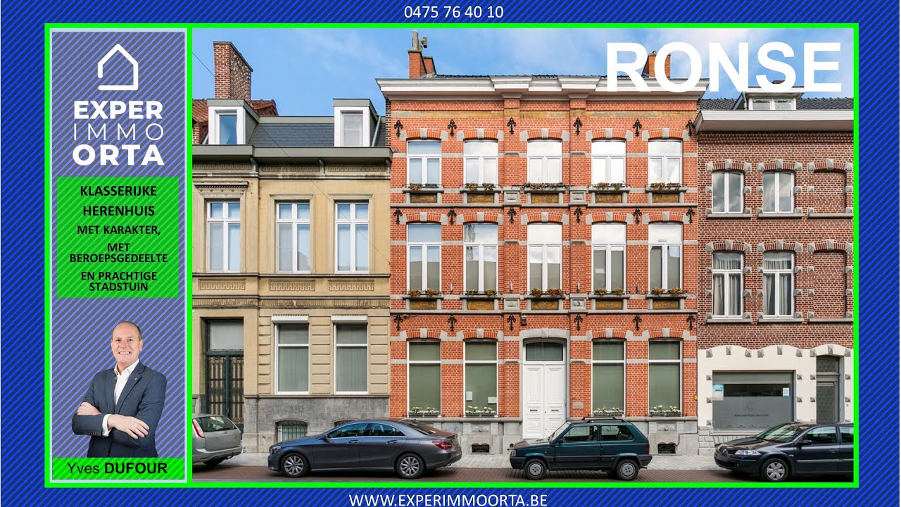 🔑TE KOOP🔑 ⚜ Klasserijk herenhuis met karakter, met beroepsgedeelte en prachtige stadstuin ⚜