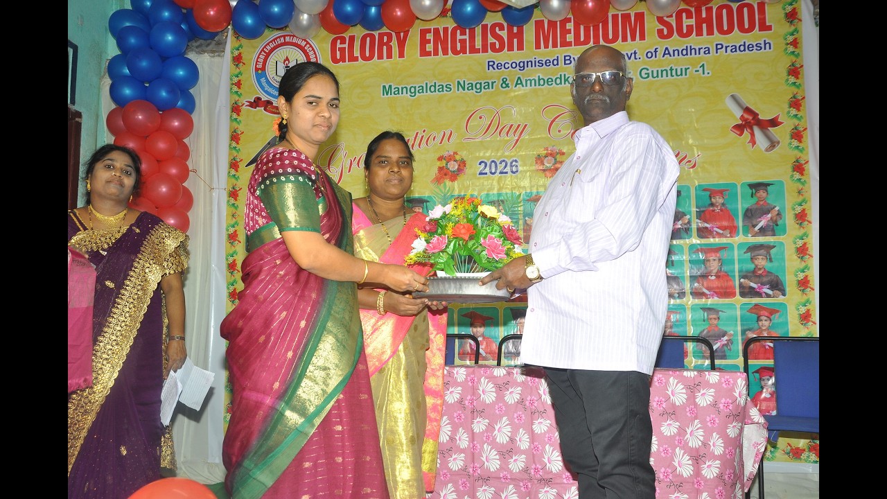 UKG Graduation Day 2026 🎓 | Little Stars Graduation Celebration | Glory English Medium School Guntur