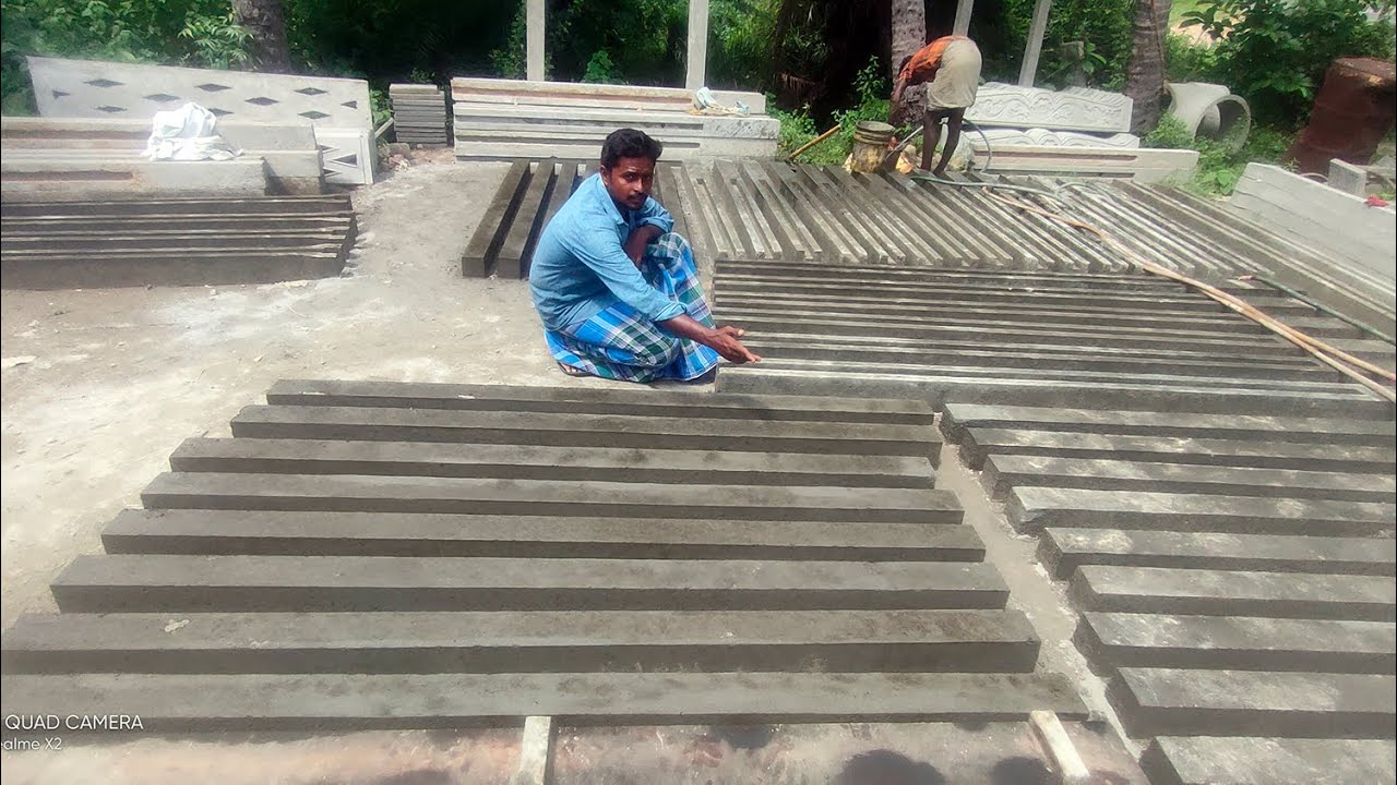 Readymade Cement Fence Post | Readymade Concrete Pillar for Compound Wall - Making Video | Pole Post