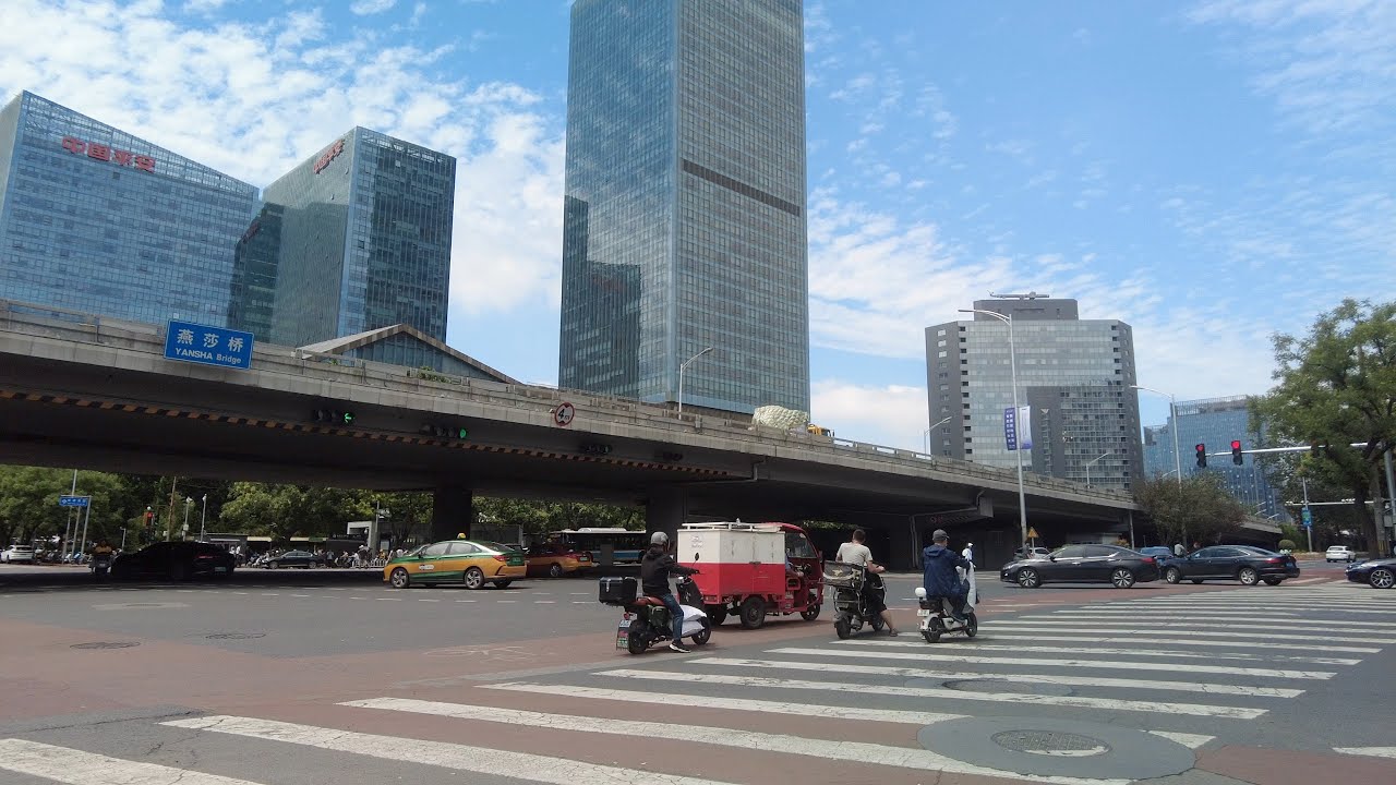 漫步北京｜美国驻华大使馆｜安家楼｜燕莎商圈Walking in Beijing｜U.S. Embassy in China｜Anjialou｜Lufthansa Business District