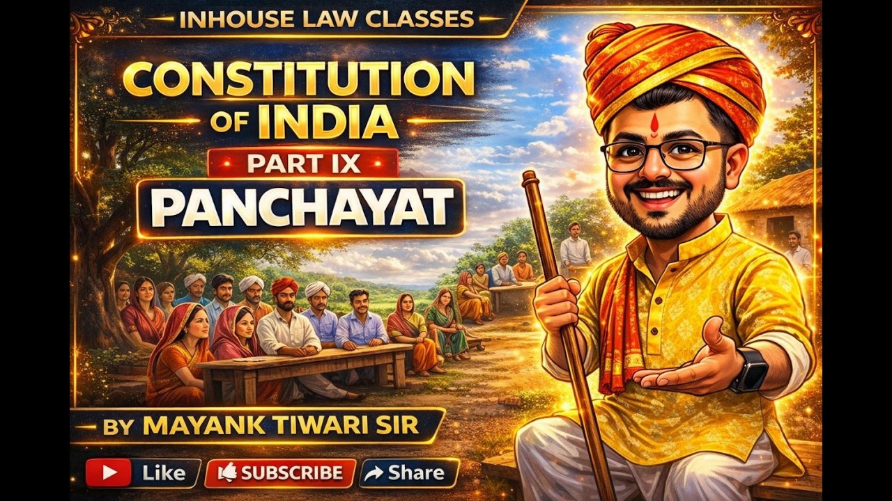 PANCHAYAT !! PART IX !! CONSTITUTION OF INDIA !!