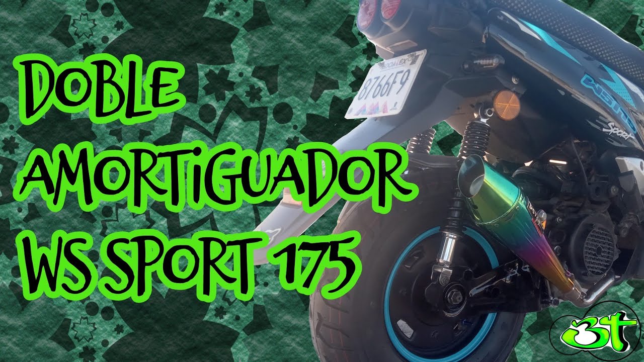 como poner dos amortiguadores a ws 175 SPORT y escape tunig