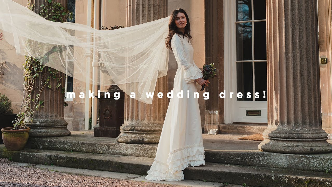SEW MY FRIENDS WEDDING DRESS WITH ME! | Rosie Caldwell