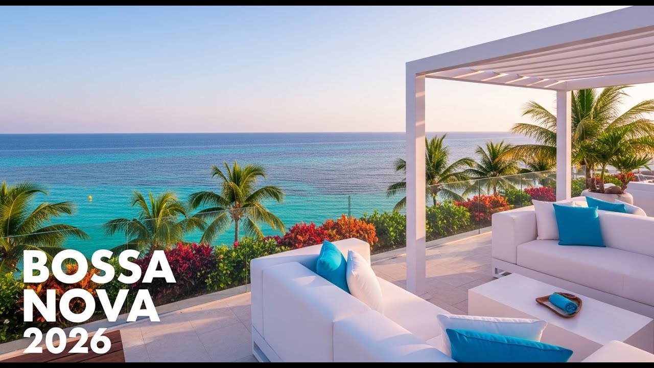 Bright Ocean Morning 🌊 Cheerful Jazz Music for Creative Flow