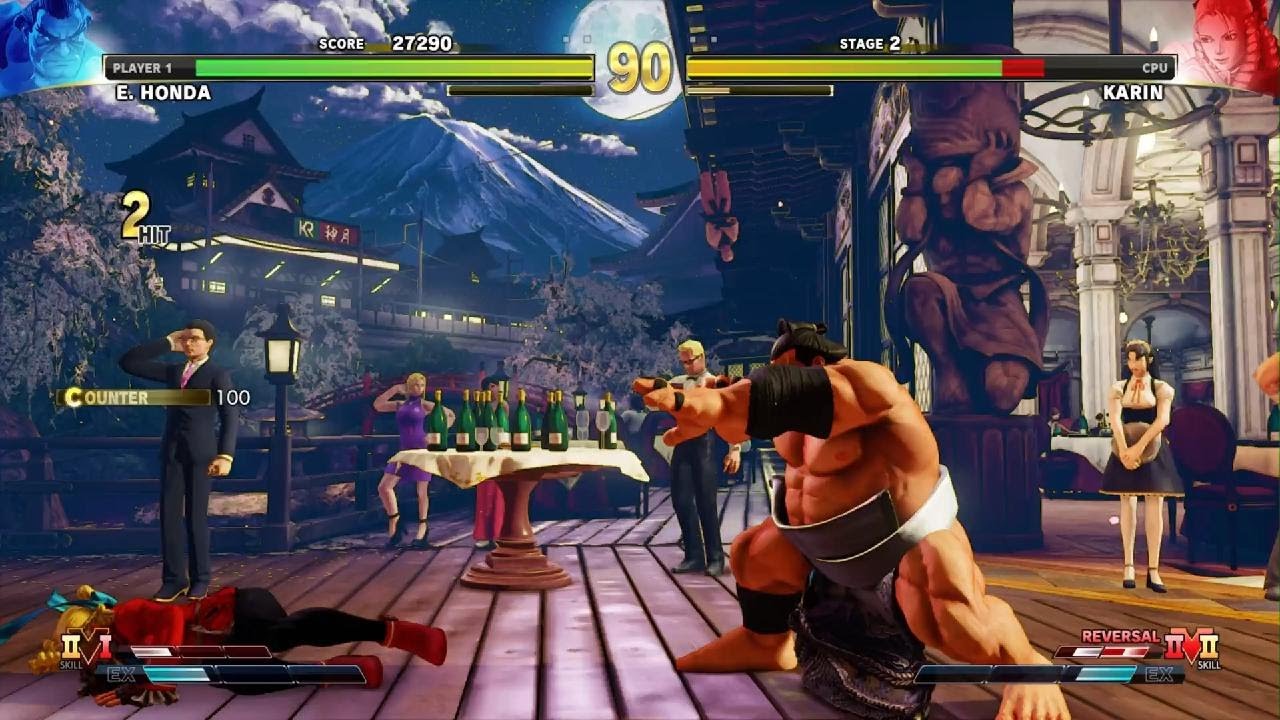 E HONDA SF5 ARCADE MODE, BUTT SLAM SPAM WAS CHEESY BUT HILARIOUS