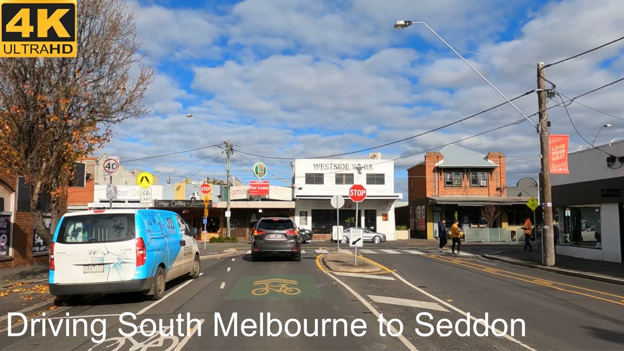 Driving South Melbourne To Seddon | Melbourne Australia | 4K UHD