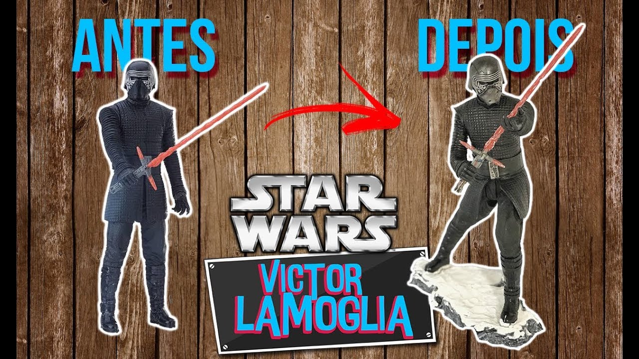 REFIZ O KYLO REN! FAÇA NEVE PARA DIORAMA (TOY MAKEOVER) - Victor Lamoglia