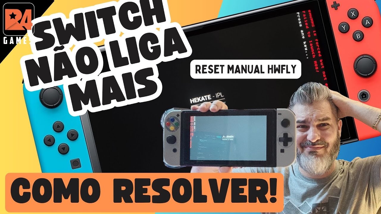 NINTENDO SWITCH NÃO LIGA | SWITCH NÃO DÁ BOOT | RESET HWFLY | COMO ATUALIZAR NINTENDO SWITCH