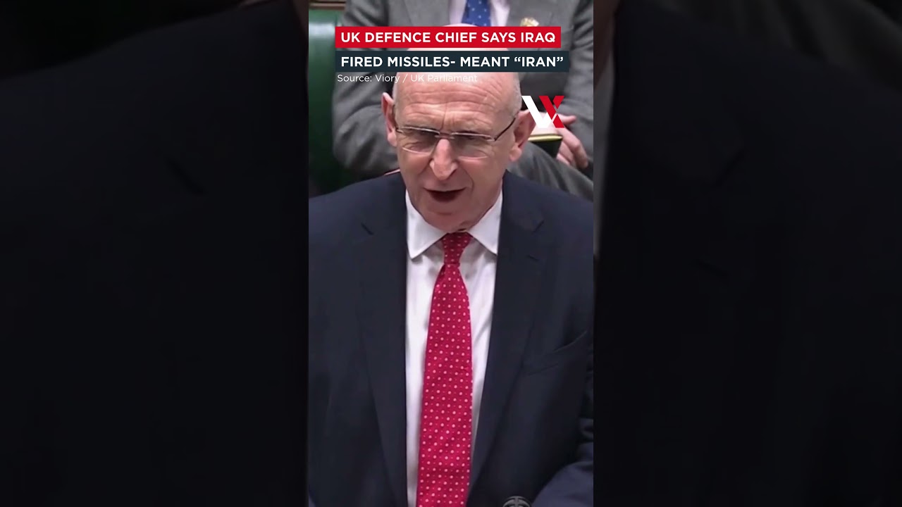UK Defence Secretary John Healey Mistakenly Says &ldquo;Iraq&rdquo; Instead Of Iran | VERTEX
