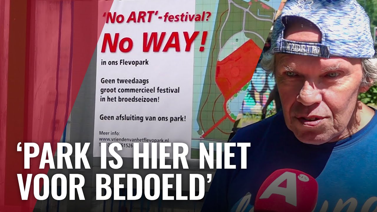 Bewoners protesteren tegen festival in Flevopark