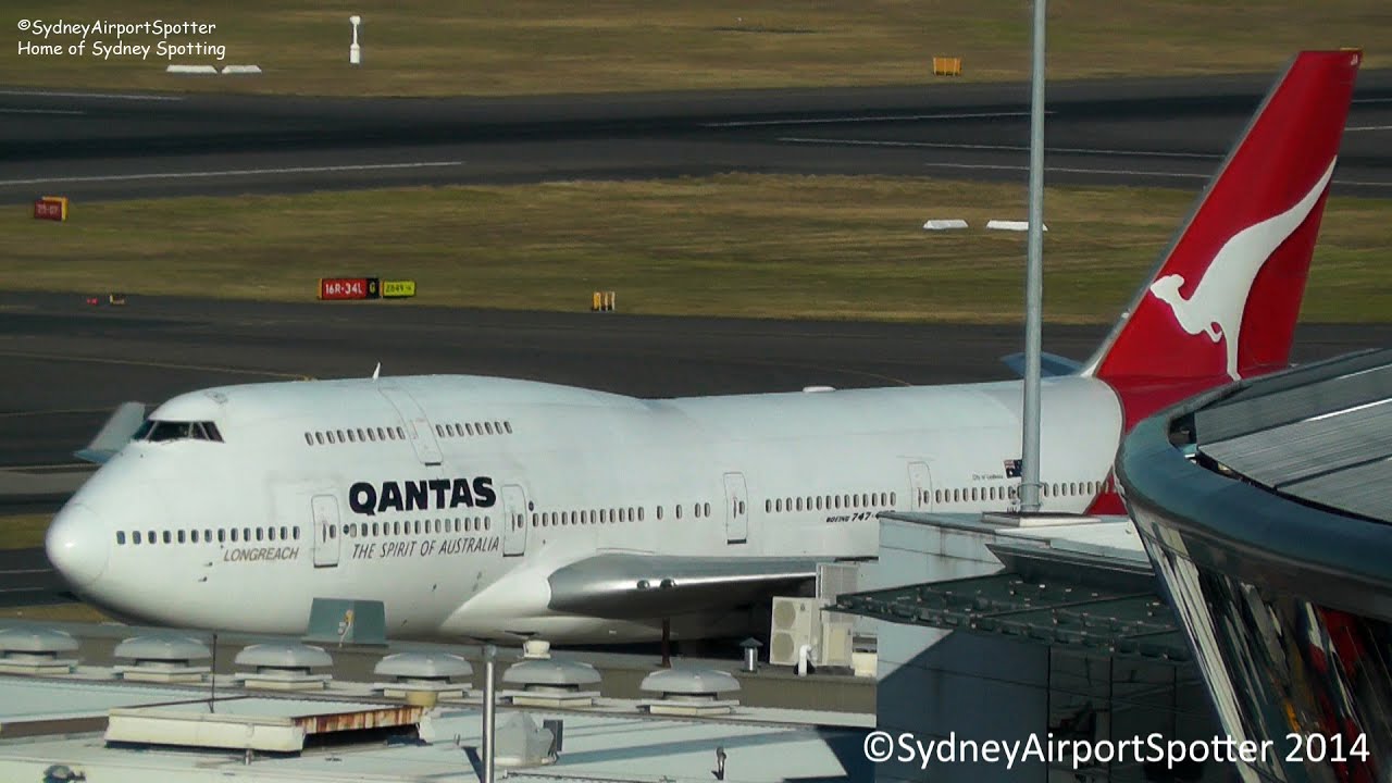 FINAL Revenue Departure out of Sydney - VH-OJA off to Los Angeles LAX/KLAX