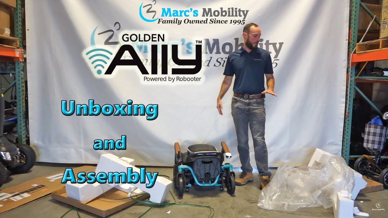 Robooter E40 Unboxing - Lightweight Folding Powerchair