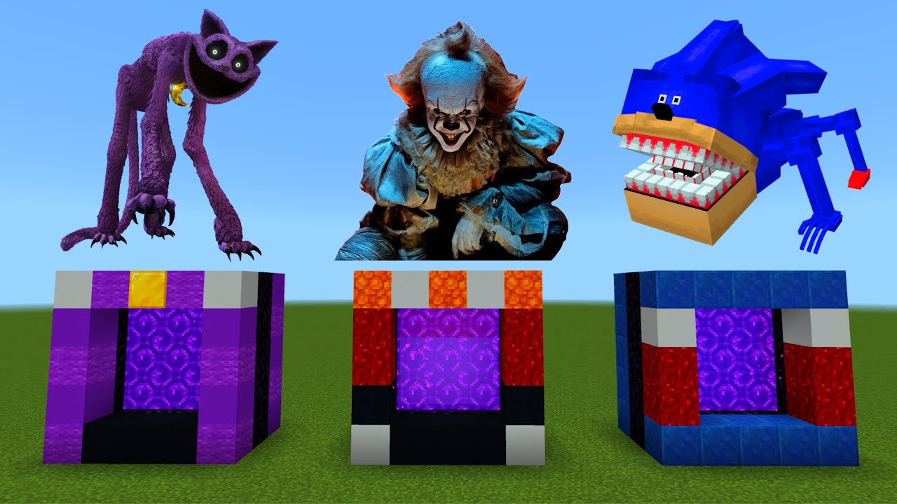 How To Make Portal To Catnap pennywise sonic tapes In Minecraft