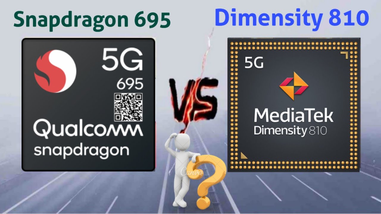Qualcomm Snapdragon 695  5g vs Mediatek dimensity 810 5g⭐ 