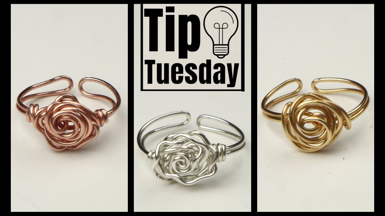 Adjustable Wire Rose Ring Tutorial