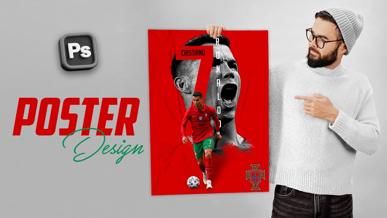 Design Cristiano Ronaldo Poster in Photoshop  Step by Step Tutorial