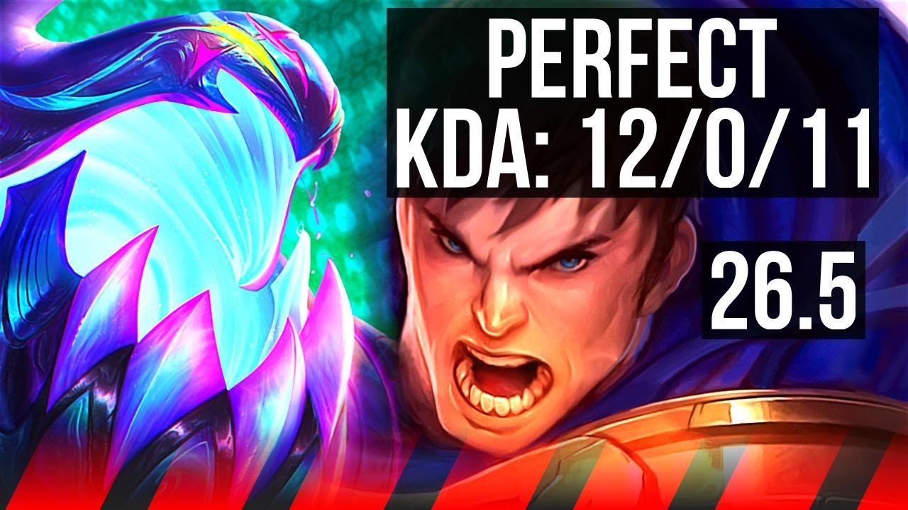ZAC vs GAREN (TOP) | Perfect KDA: 12/0/11, 40K damage | NA Master | 26.5