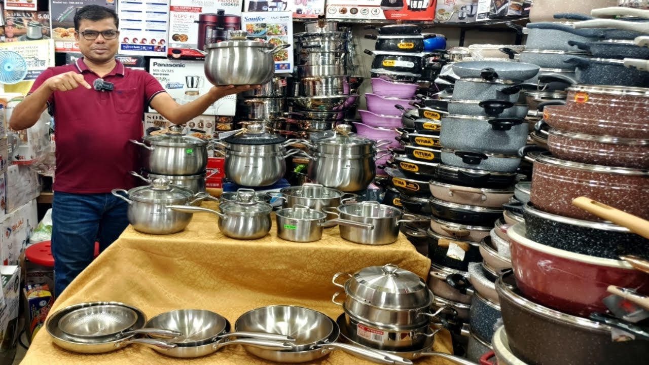 Stainless steel cookware price | স্টীলের কড়াই,সসপ্যান,ফ্রাইপ্যানের দাম | Stainless steel cookware |