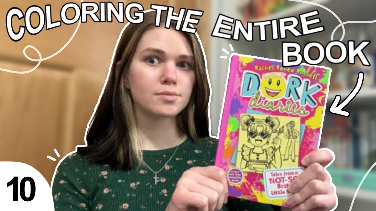Coloring an ENTIRE Dork Diaires Book | Episode 10