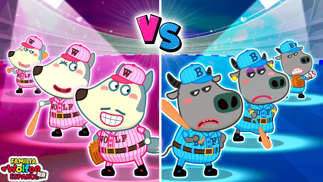 Familia Wolfoo Español | Gran Partido: Rosa vs Azul ⚾🔥 ¿Quién Es el Campeón? | Dibujos Animados