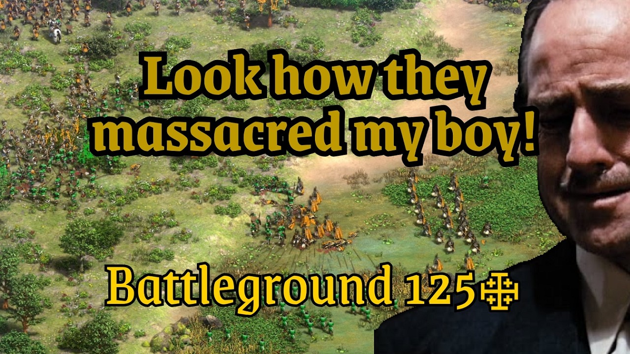 Battleground 1250: 2v3 Crusaders vs Eastern Realms - Look how they massacred my boy!